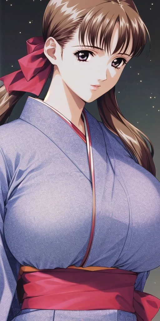 <lora:AyanaV5:.7> fujisawa_ayana, huge_breasts, standing, solo, starry_sky, kimono,, masterpiece, best_quality, detailed_face, detailed_eyes, highres, beautiful, detailed, absurdres,