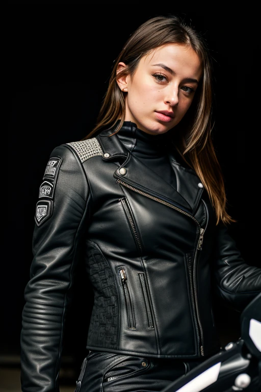 DEN_sierra_cabot,
(riding a motorcycle:1.2) wearing (motorbike leathers:1.2), (riding a motorbike:1.2), (driving a motorbike:1.2),  (motorcycle:1.1), traffic, leather trousers, leather jacket, motorcycle boots, leather gloves,
bokeh, f1.4, 40mm, photorealistic, raw, 8k, textured skin, skin pores, intricate details  <lora:epi_noiseoffset2:1>, epiCRealism