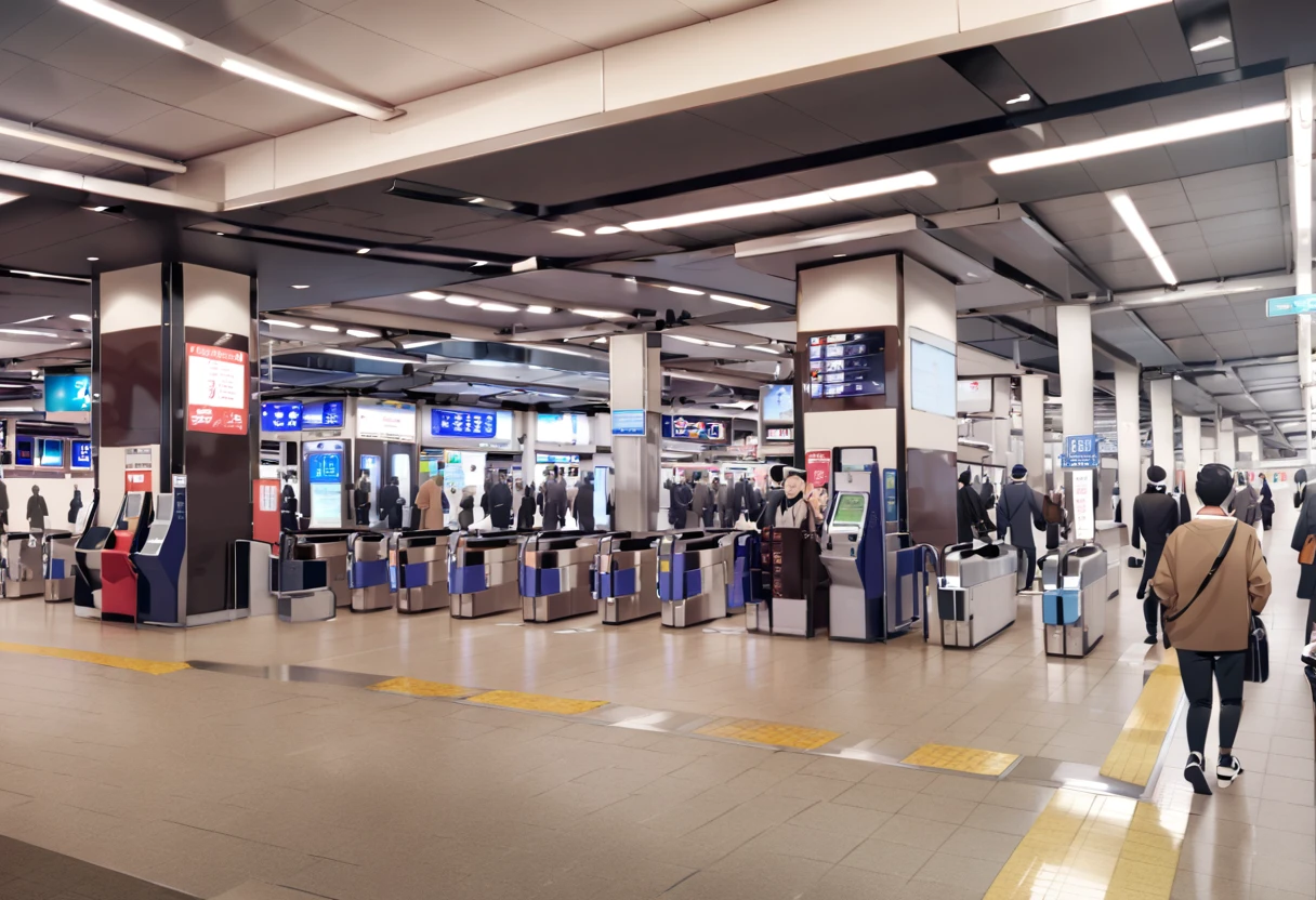 masterpiece, best quality, very aesthetic, absurdres,
umeda3F, automatic ticket gate, 6+boys, multiple boys, indoors, scenery, ceiling light, train station, shop, tile floor, ceiling, tiles
<lora:umeda_st_3F_SDXL_V1:1>