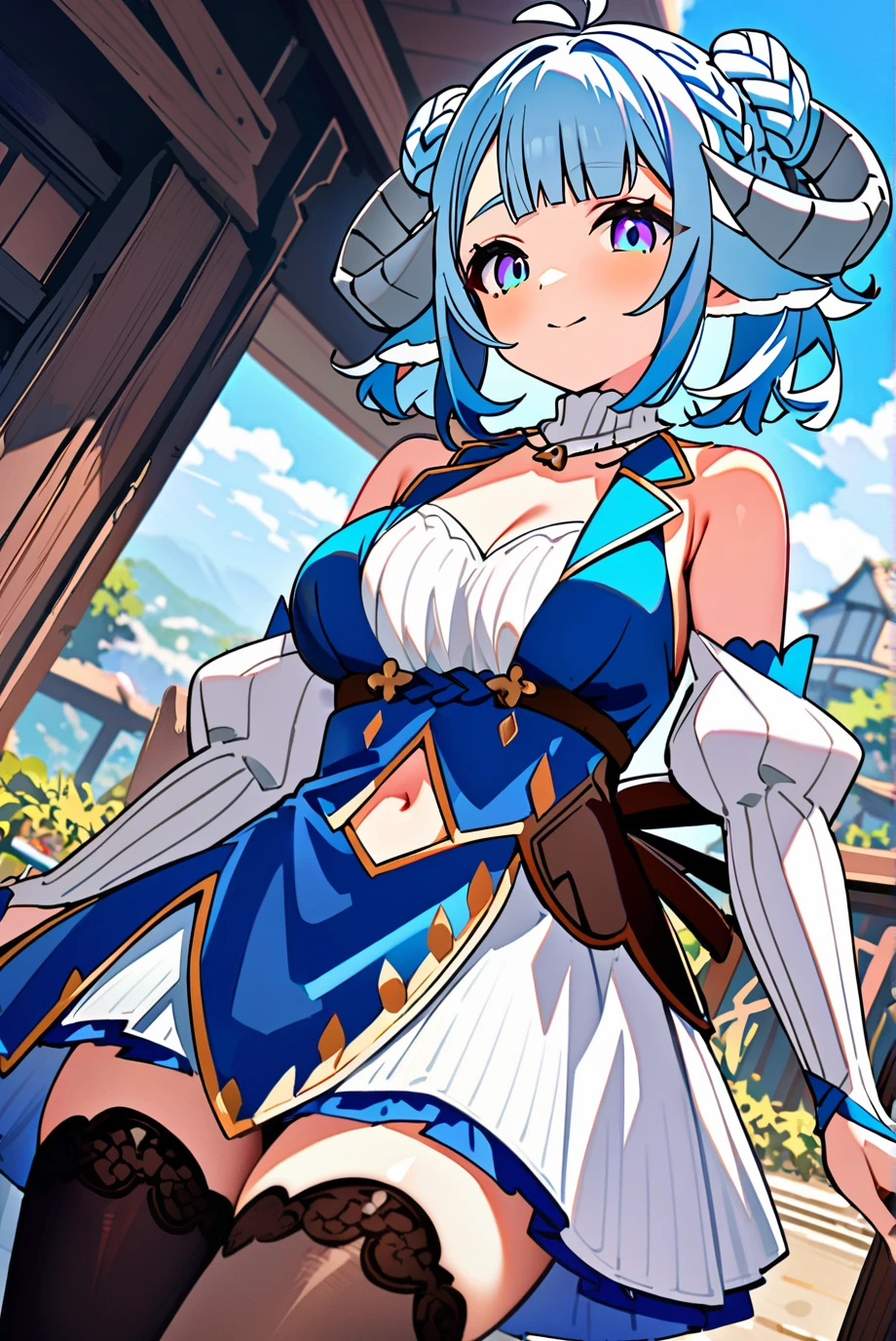 1girl, (MinaiAruma:1), waistcoat, detached sleeves, black thighhighs,
highly detailed background, dutch angle,
<lora:MinaiArumaXL_animagine2:1>,, masterpiece, newest, absurdres,