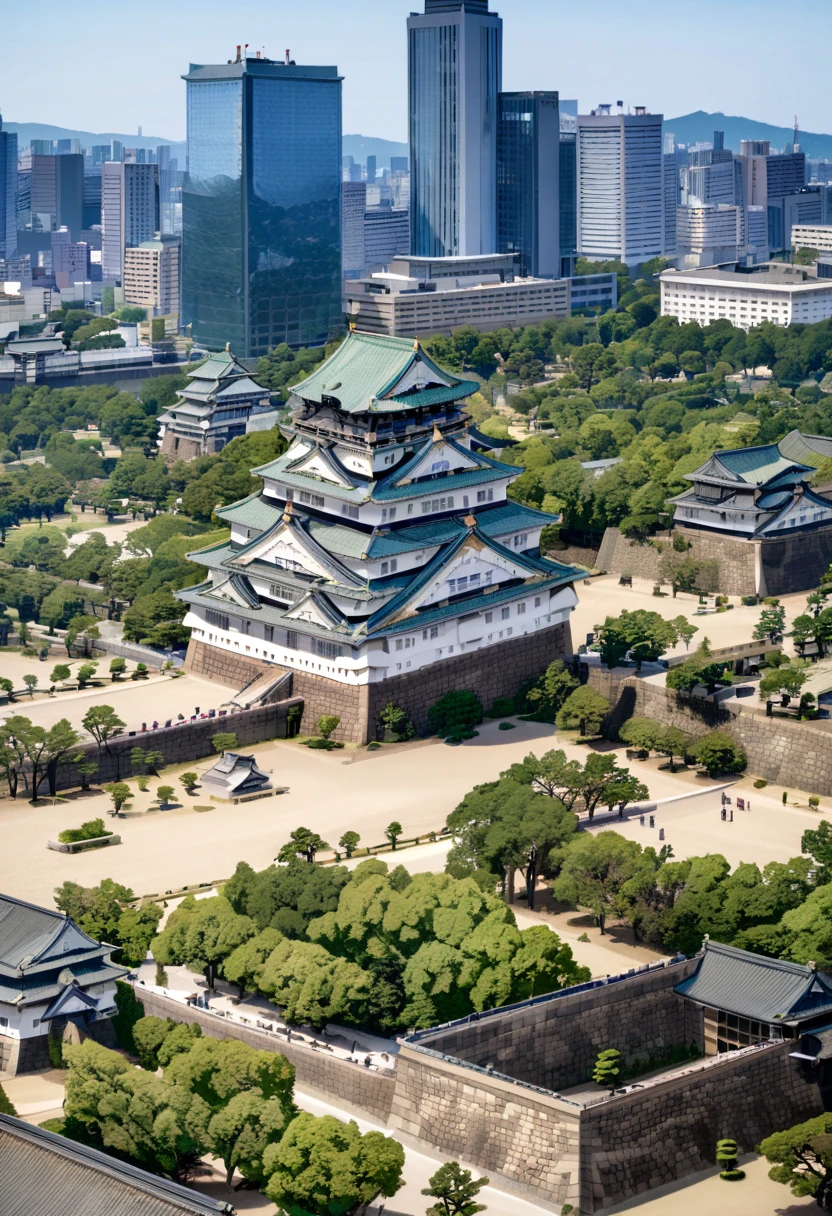 masterpiece, best quality, very aesthetic, absurdres,
Osaka Castle, scenery, building, outdoors, real world location, tree, road, day, cityscape, sky, city, skyscraper, blue sky
<lora:Osaka_Castle_SDXL_V1:1>