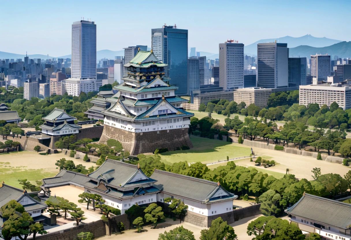 masterpiece, best quality, very aesthetic, absurdres,
Osaka Castle, scenery, outdoors, building, sky, tree, day, blue sky, cityscape, real world location, city, road, skyscraper
<lora:Osaka_Castle_SDXL_V1:1>
