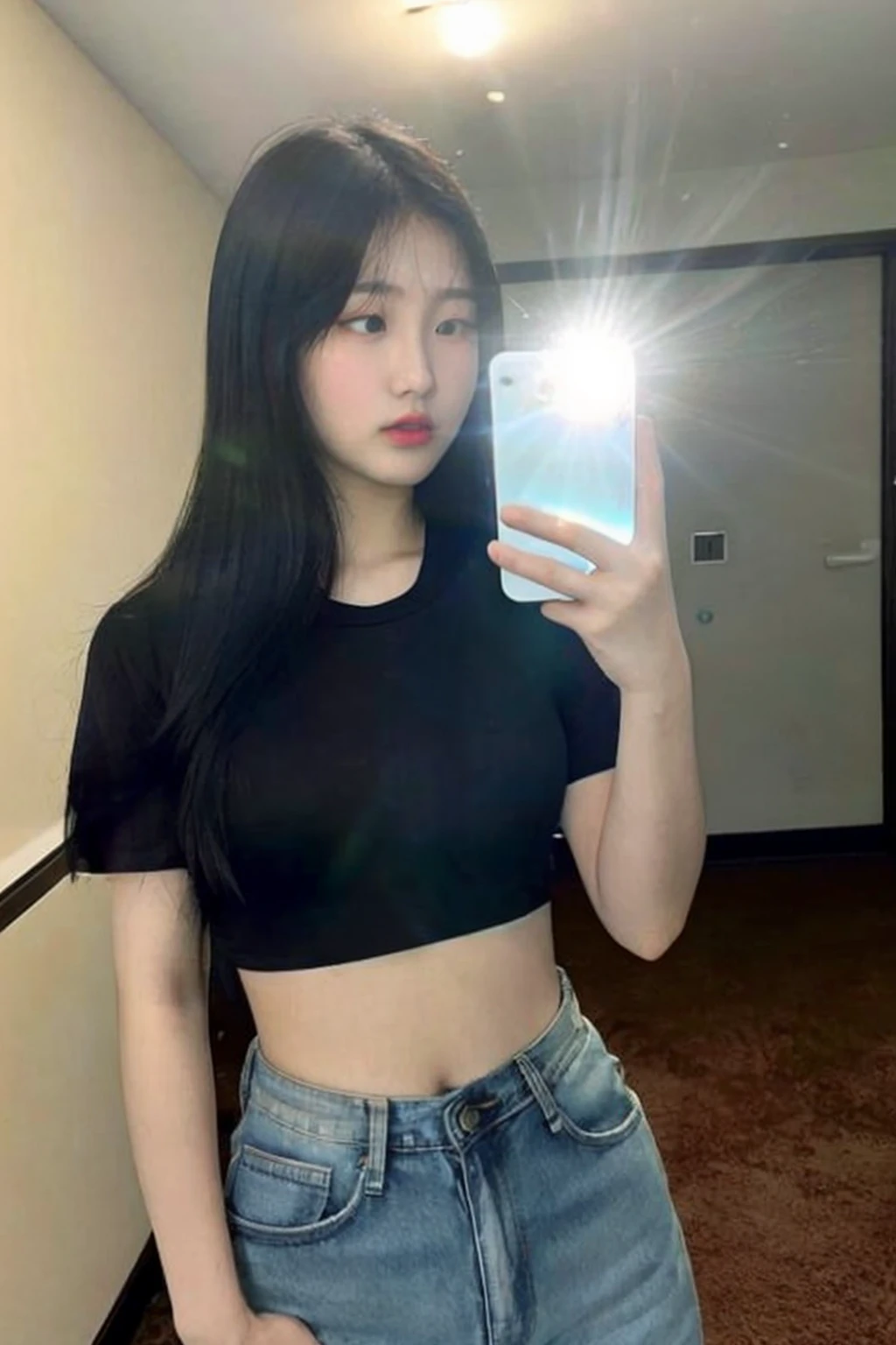 -自拍、发光手机、美丽亚洲女人-Selfie、 glowing phone、beautiful asian woman、ulzzang SD1.5-V1