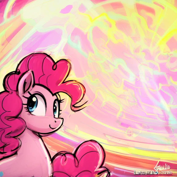 safe, solo, (pinkie pie:1.1), pony, fusion reactor, artist:lumineko, artist:selenophile