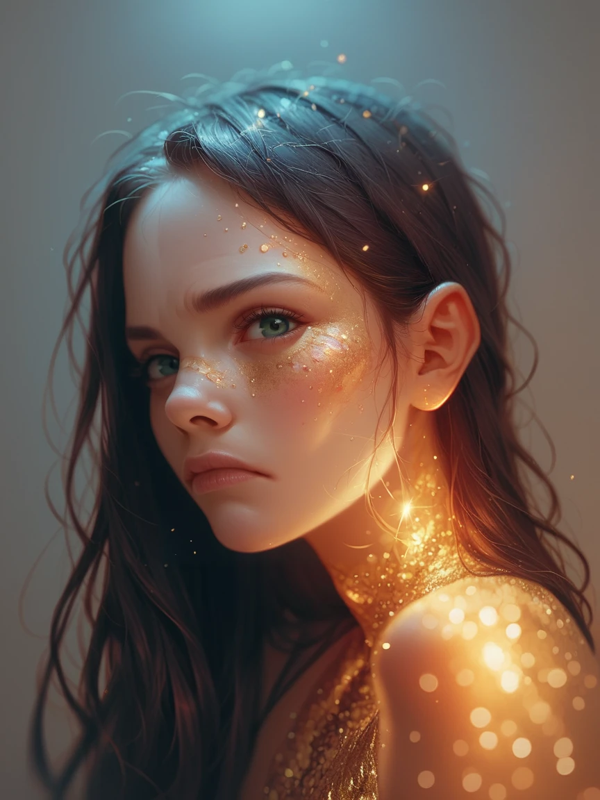 score_9, score_8_up, score_7_up, score_6_up, 1girl, <lora:gl1tt3rsk1nXLP:0.9> gl1tt3rsk1n, glitter, closed mouth, looking at viewer, glowing