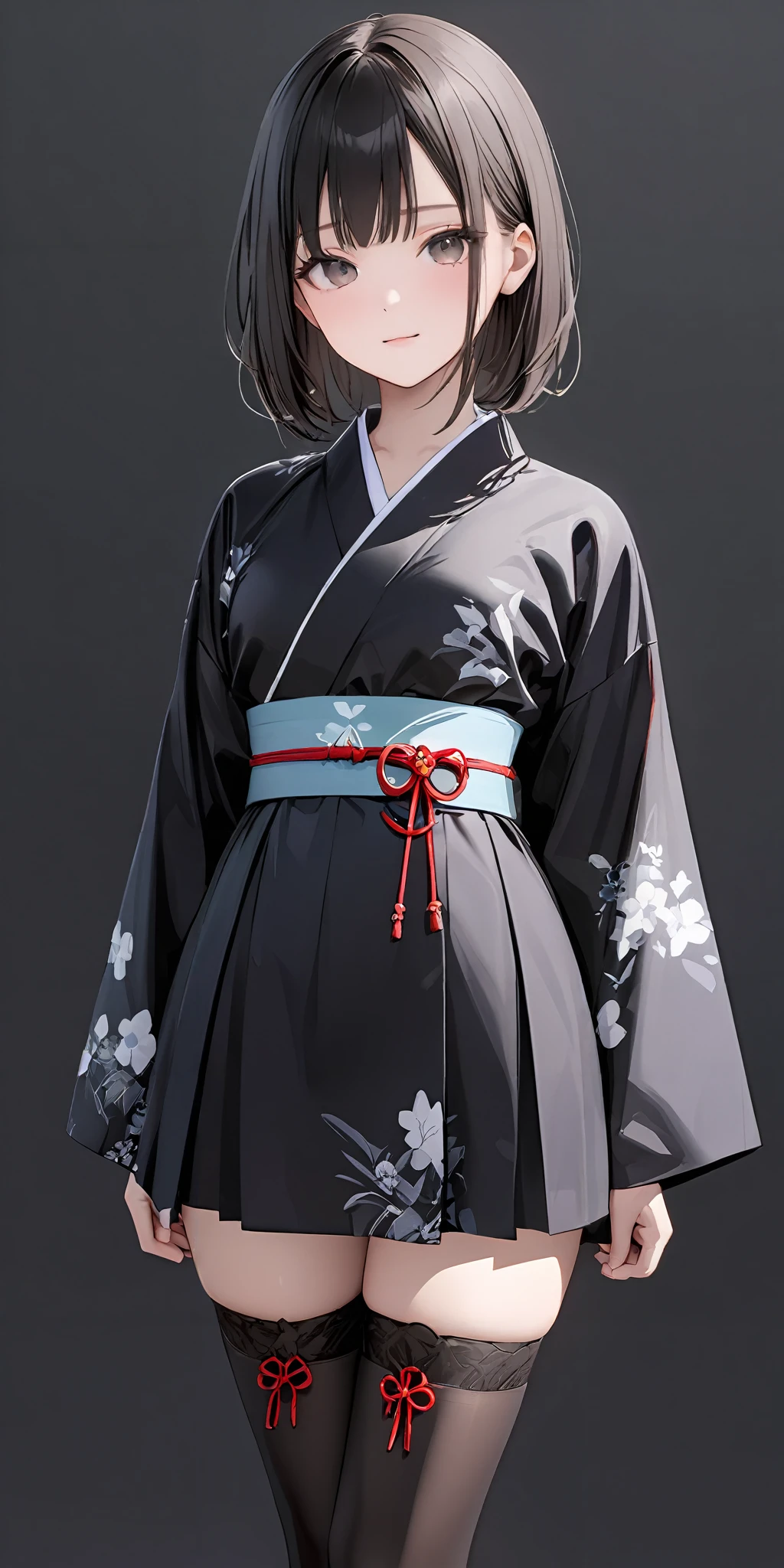 masterpiece,ultra-detailed,best quality,,8K,illustration,simple background,girl,cowboy shot,cute face,
<lora:add-detail-xl:1> <lora:wafuku gothic_XL_V1.0:0.5> jyojifuku,kimono, thighhighs