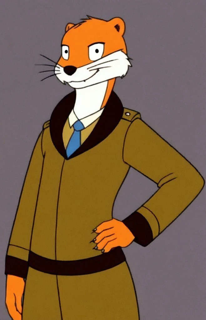 <lora:commander_jogjebi:0.7>,
solo, 1boy, masterpiece,
commander_jogjebi, weasel, orange fur,
clothed, commander suit, coat, medals, hands behind back,