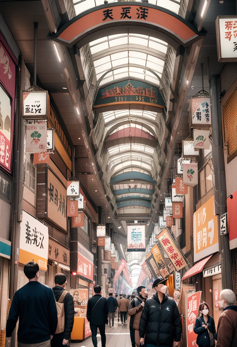 masterpiece, best quality, very aesthetic, absurdres,
scenery, sign, city, poster (object), window, 6+boys, building, real world location, multiple boys
<lora:tenjinbashisuji_syotengai_SDXL_V1:1>