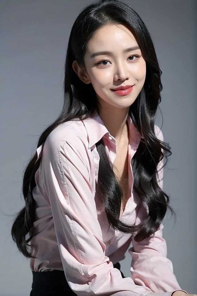 1girl,solo,realistic,long hair,black hair,looking at viewer,lips,shirt,long sleeves,white shirt,smile,black eyes,
best quality,masterpiece,illustration,Amazing,finely detail,masterpiece,official art,incredibly absurdres,huge filesize,ultra-detailed,highres,extremely detailed,realistic,blurry background,,<lora:Shin HyeSun_20240509065248:0.8>