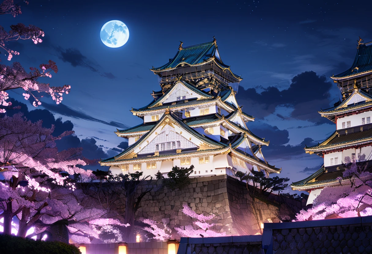 masterpiece, best quality, very aesthetic, absurdres,
Osaka Castle, moon, scenery, night, architecture, sky, east asian architecture, crescent moon, outdoors, night sky, tree, building, cloud
<lora:Osaka_Castle_SDXL_V1:1>