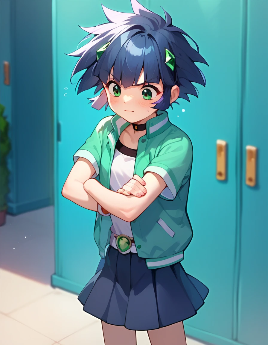 score_9, score_8_up, score_7_up, 1girl, source_anime, solo focus, kaoru transformation, Contented Stretch with Refreshed Expression: Stretch your arms overhead letting out a sigh of relief expressing relaxation contentment and satisfaction after a long journey. <lora:Kaoru-50:1>