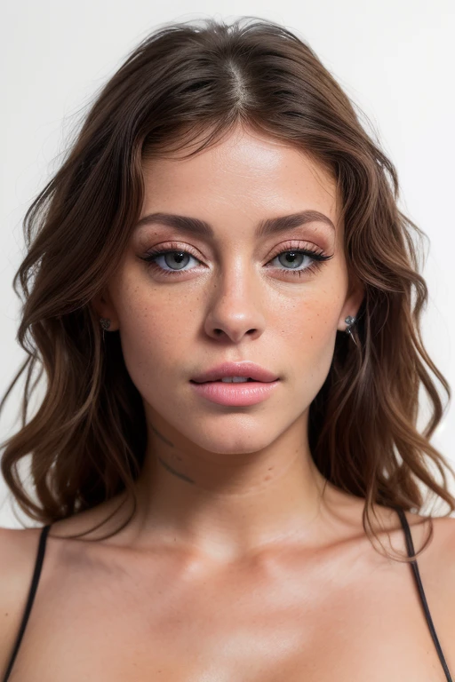 DEN_minziwild_OF,
((headshot:1.1) portrait on a bright white background, (headshot:1.2), face focus, intricate (beautiful eyes:1.2), (wide open eyes:1.1), Big eyes, clean photo, side lighting, low contrast, low saturation:1.2),
bokeh, f1.4, 40mm, photorealistic, raw, 8k, textured skin, skin pores, intricate details <lora:epi_noiseoffset2:1>, epiCRealism