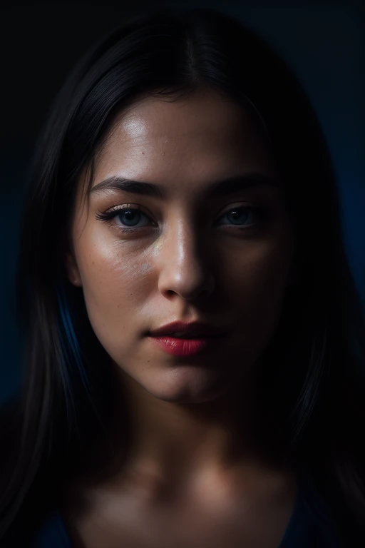 DEN_bigtittygothegg_OF,
((headshot:1.2) portrait on a (plain dark background:1.2), (headshot:1.2), (face focus:1.1), intricate (beautiful eyes:1.2), (wide open eyes:1.1), Big eyes, clean photo, lighting from behind, (Red lighting from the left:1.3), (Blue lighting from the right:1.3):1.2),
bokeh, f1.4, 40mm, photorealistic, raw, 8k, textured skin, skin pores, intricate details <lora:epi_noiseoffset2:1>, epiCRealism