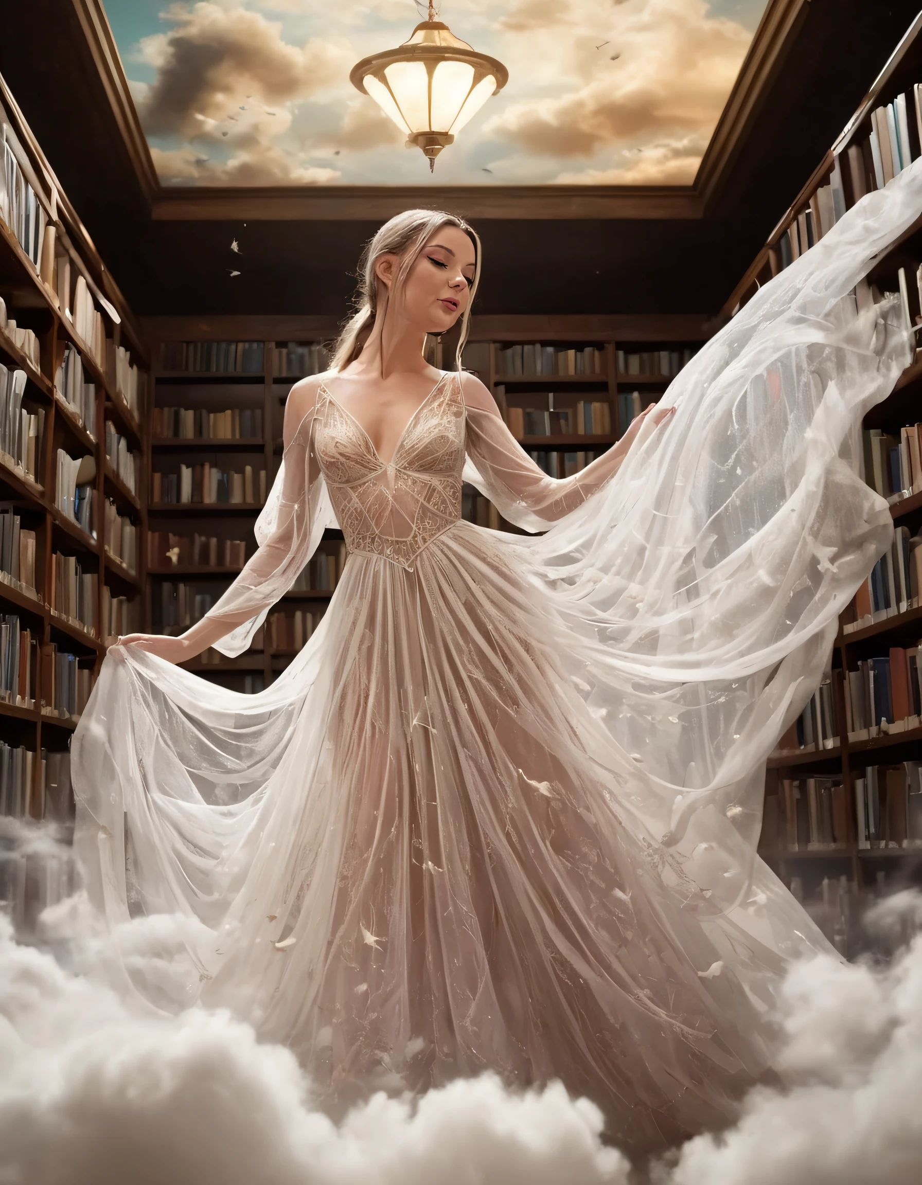 Janee Wiles, a captivatingly mysterious woman dressed in a spellbinding