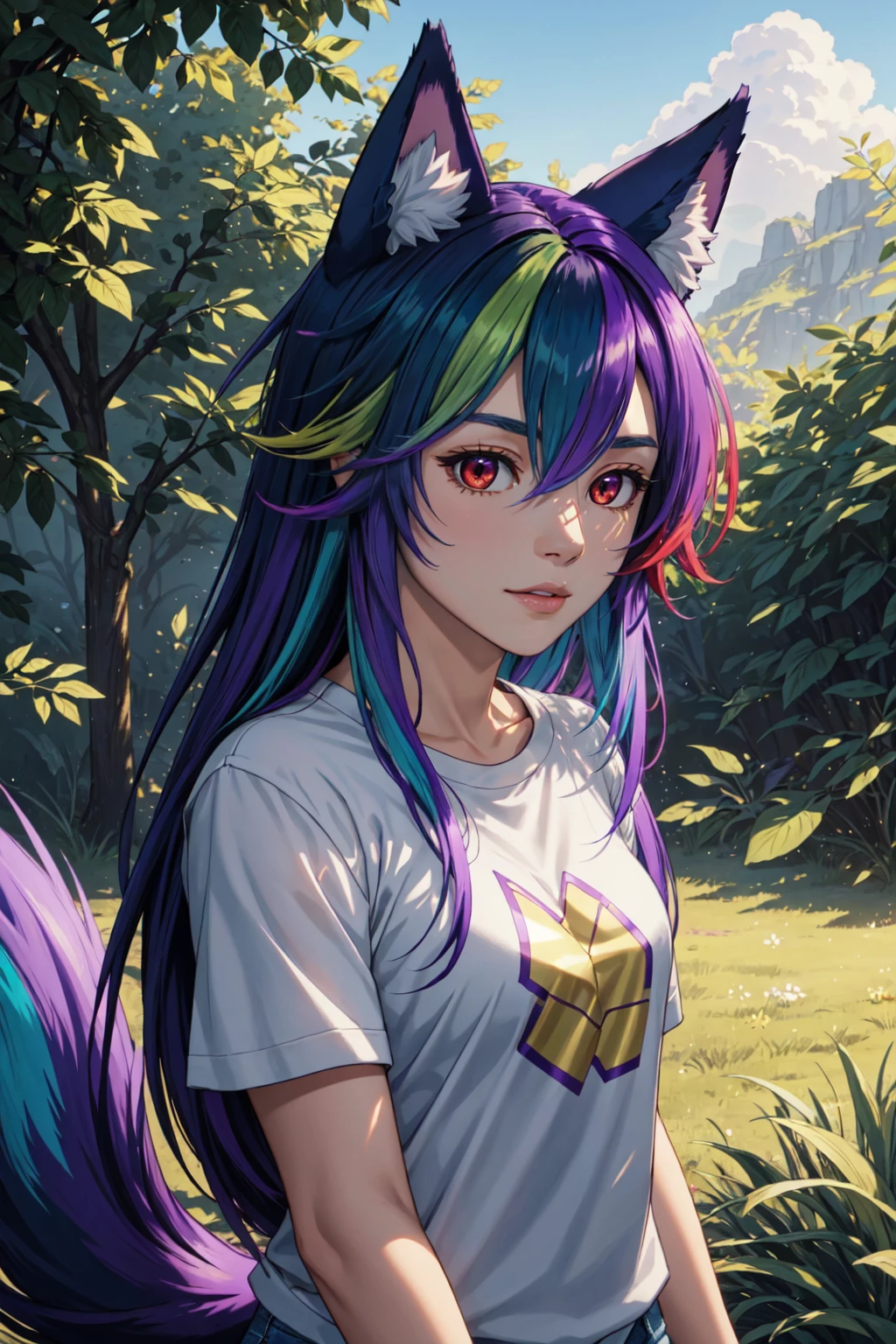 (masterpiece, best illustration, extreme light and shadow), depth of field, (mature), outdoors, battlefield, perfect face, side lighting, lustrous skin, cinematic angle, cinematic lighting, official art, (bloom), (shine), EarthFox