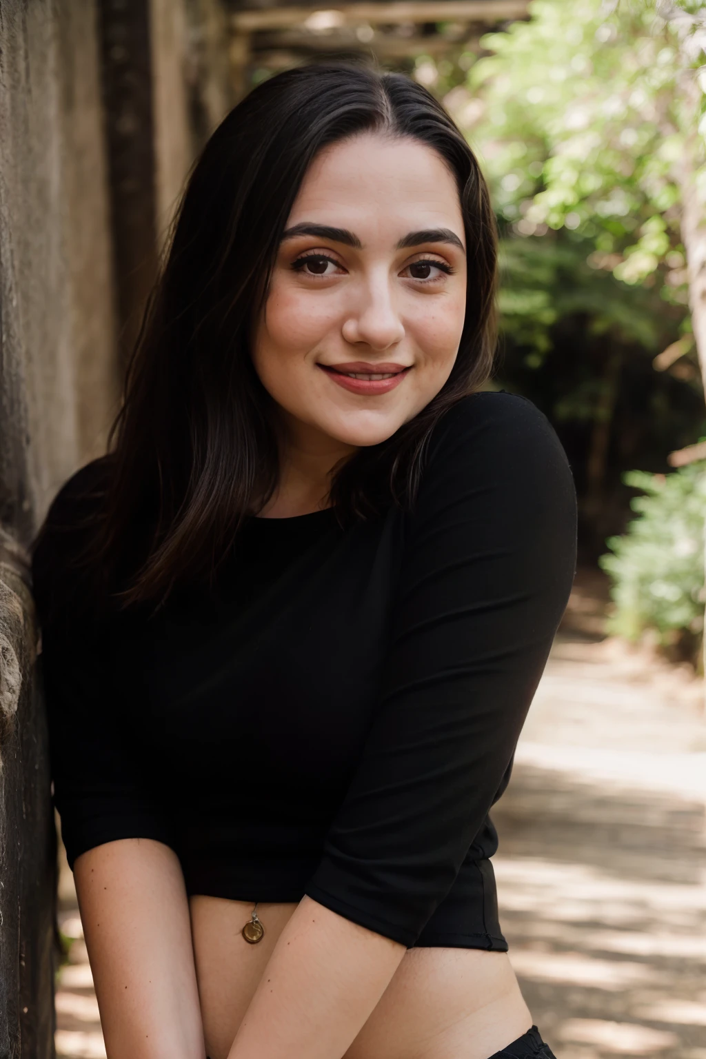 <lora:SafiyaNygaard:0.8>, full color portrait of a young woman, wearing black clothes, smile, natural light, RAW photo, subject, 8k uhd, dslr, soft lighting, high quality, film grain, Fujifilm XT3