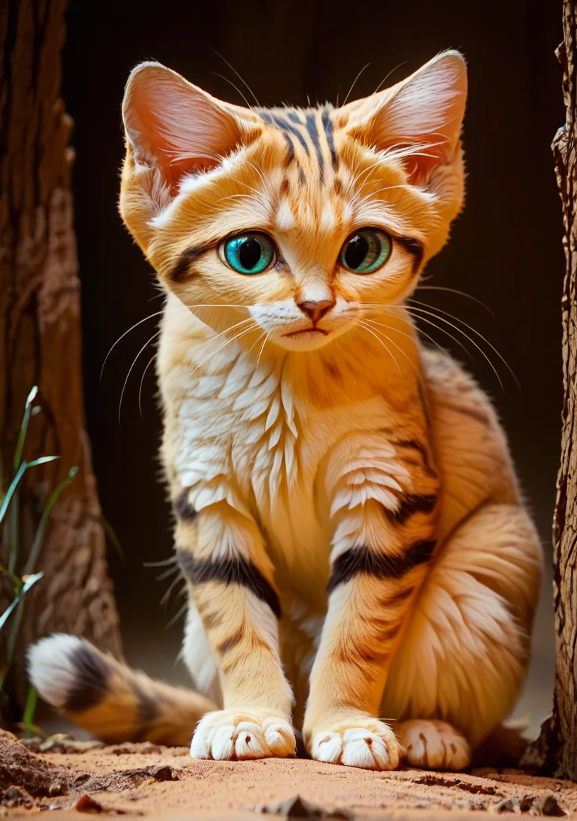 sandcat,(kitten:1.4),solo,wood,wilderness,desert
<lora:æ²ä¸ç«:0.85>,<lora:naip33:0.8>, score_9, score_8_up, score_7_up, score_6_up, score_5_up, score_4_up,zPDXL