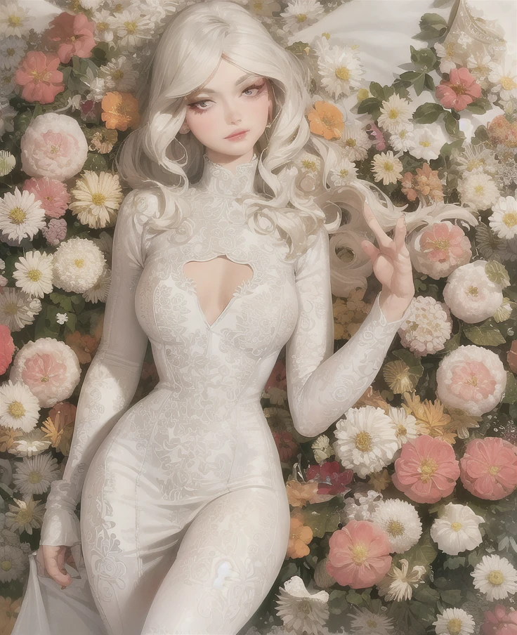 (Super Hero) (Girl) (Orchid) (Anime) (Cup of tea) (Elegance) (Minimalist line) (Glasses) (Front)