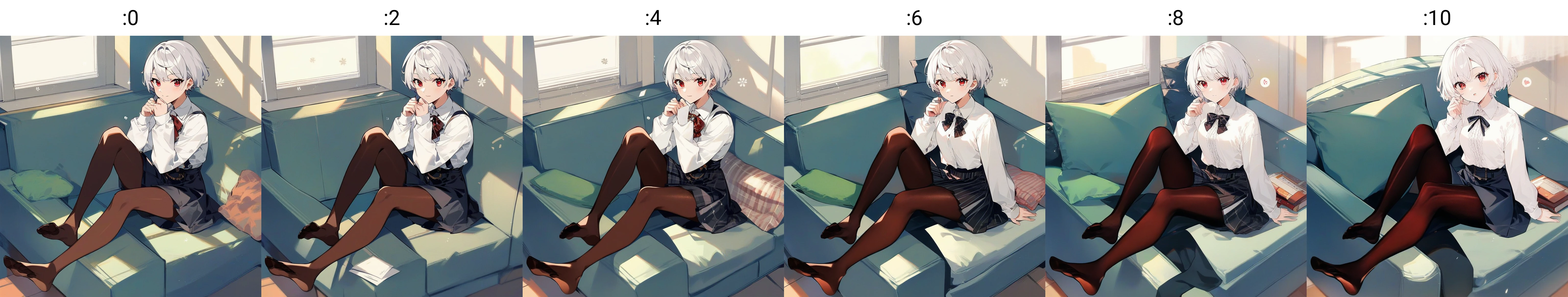 score_9, score_8_up, source_anime,1girl, solo, pantyhose, <lora:pantyhose_slider_pony_v03a:0> ,rating_safe, indoors, white hair, red eyes, short hair, no shoes,