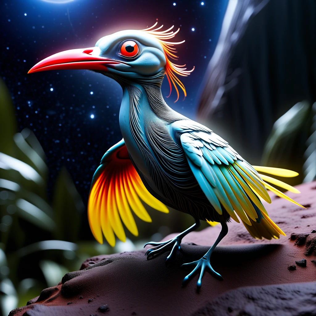 a out of this world bird of unimagined wonder