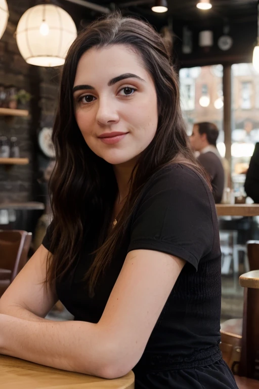 <lora:SafiyaNygaard:0.8>, full color portrait of a young woman, having coffee at a vintage cafe, natural light, RAW photo, subject, 8k uhd, dslr, soft lighting, high quality, film grain, Fujifilm XT3