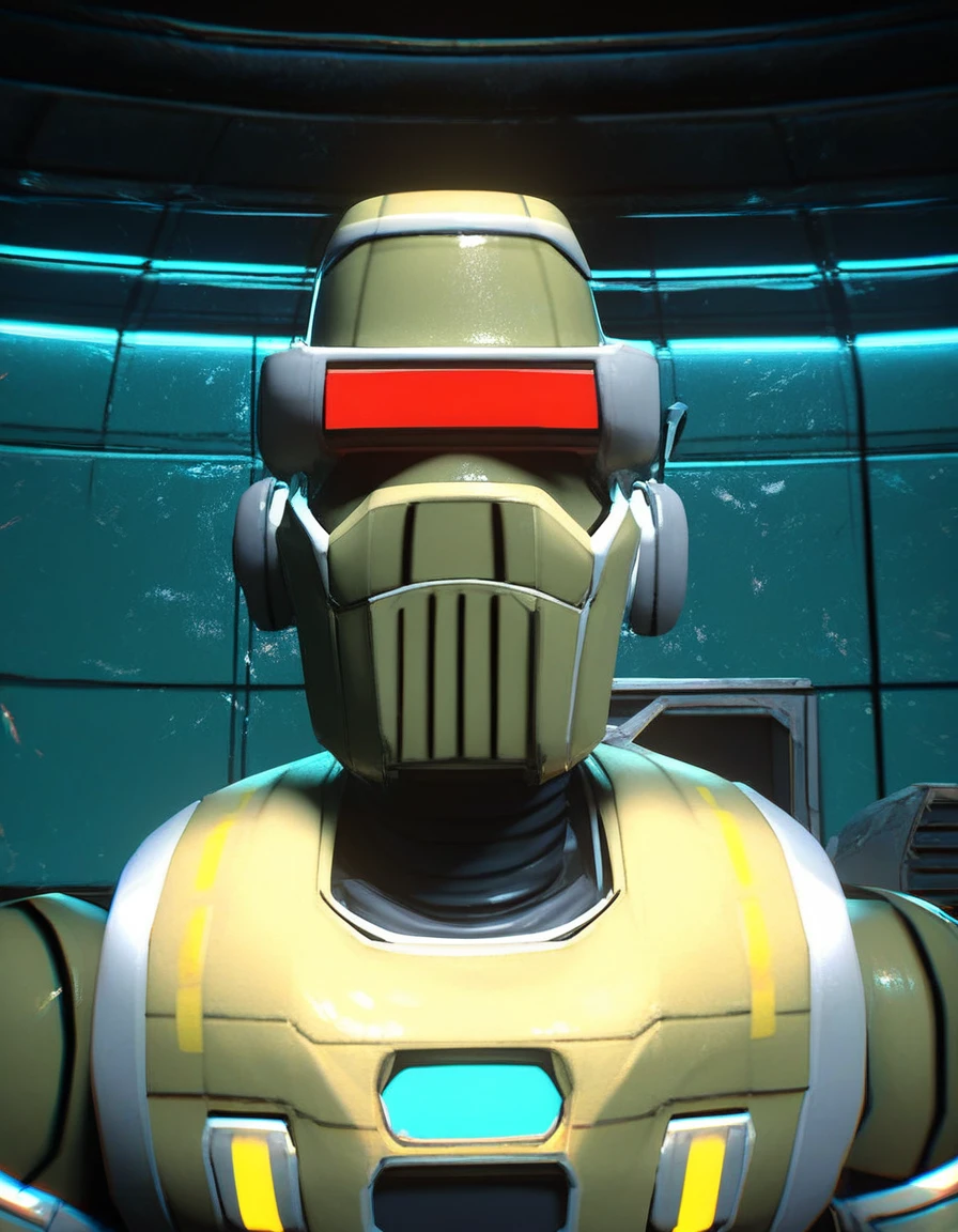 score_9, score_8_up, score_7_up, score_6_up, Rob64, face portrait, inside spaceship, straight-on, face shot, <lora:ROB_64:1>