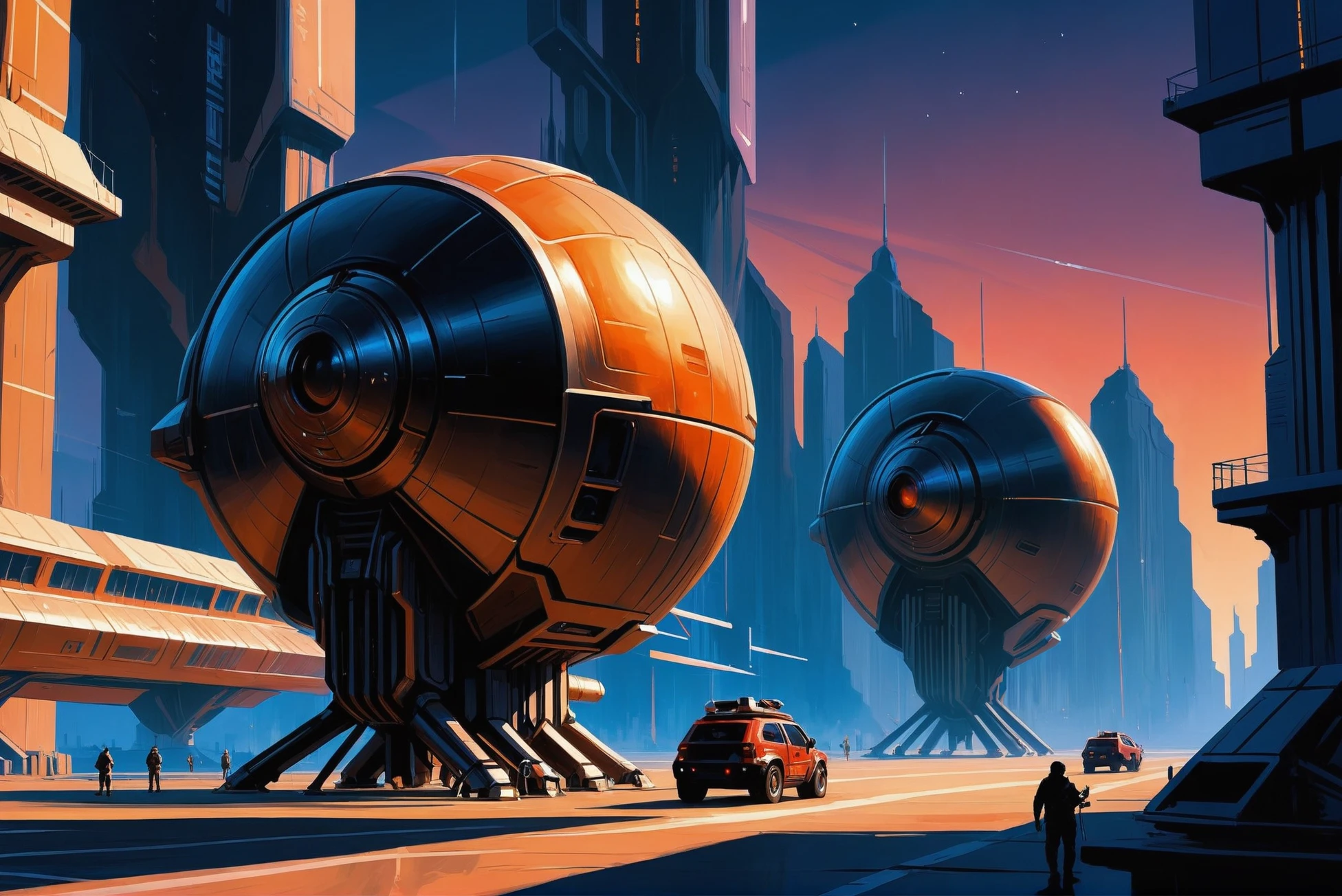 digital painting, scifi city, Telescope Arrays<lora:EnvyStarlightScifiAesthetic03:1>