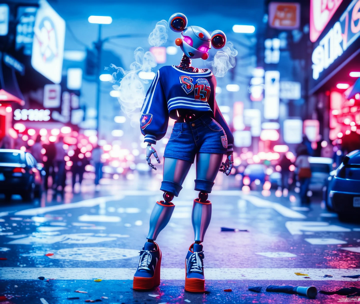 score_9, score_8_up, score_7_up, score_6_up, fashion (robot:1.2), street art, traffic jam, rush hour, (scifi:1.2) street, spotlights, smoke, steam, cinematic, 3d, perfect shadows, tilt shift <lora:prbt1:1.0> <lora:xslxartv4-000012:0.8>