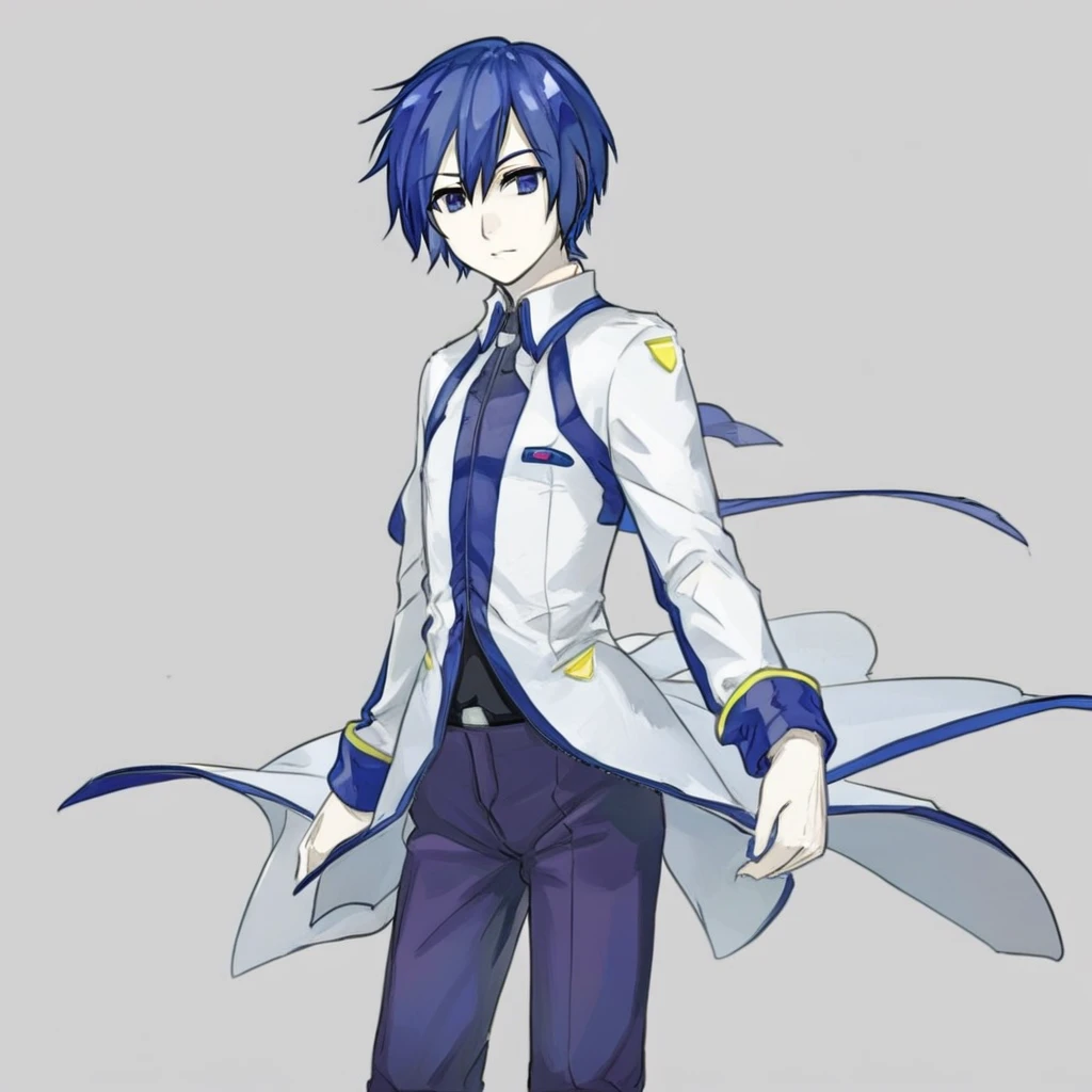 kaito_\(vocaloid\), blue_hair, blue_eyes, standing