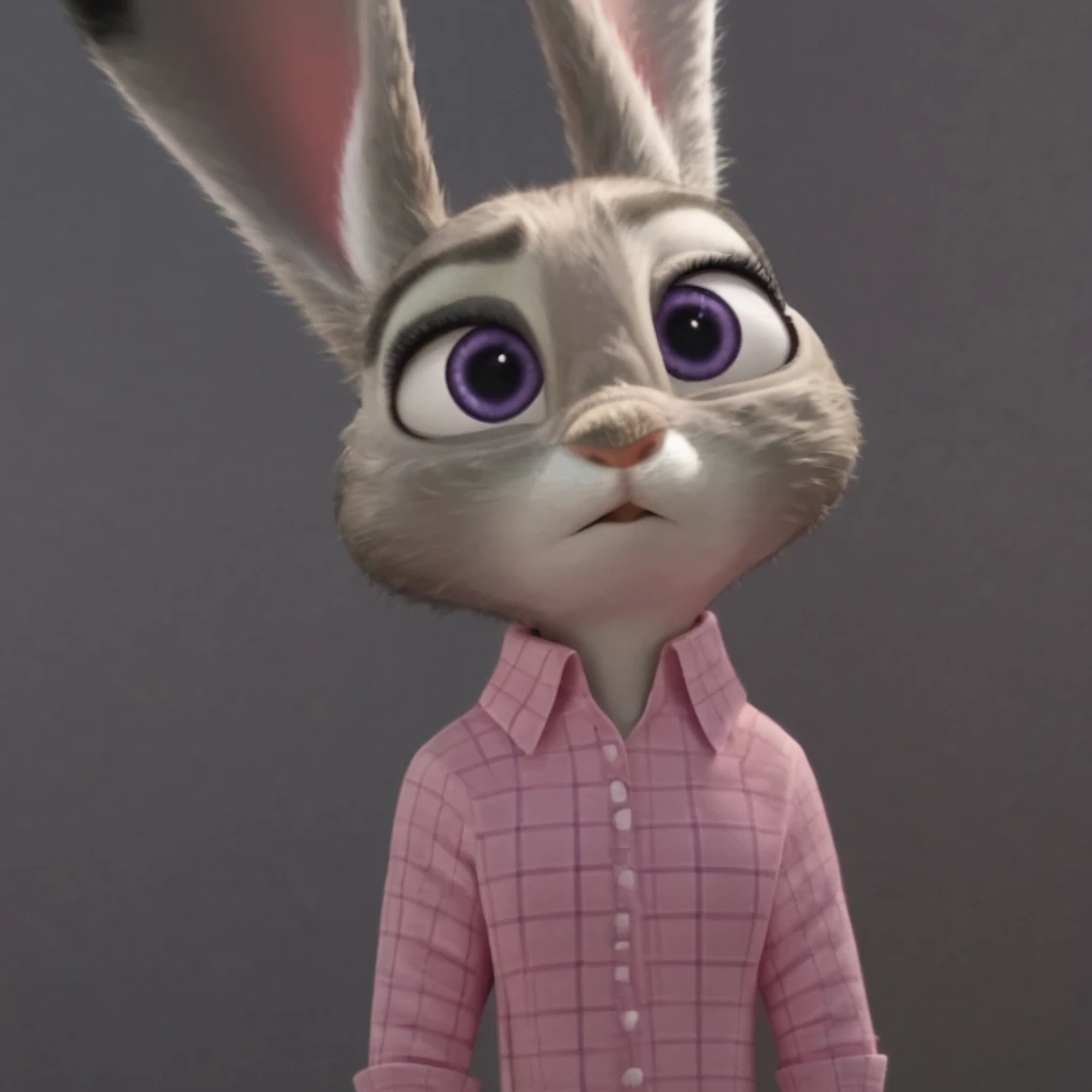 <lora:JudyHoppsPony:1>, judyhopps, purple eyes, rabbit, rabbit ears, rabbit girl, animal ears