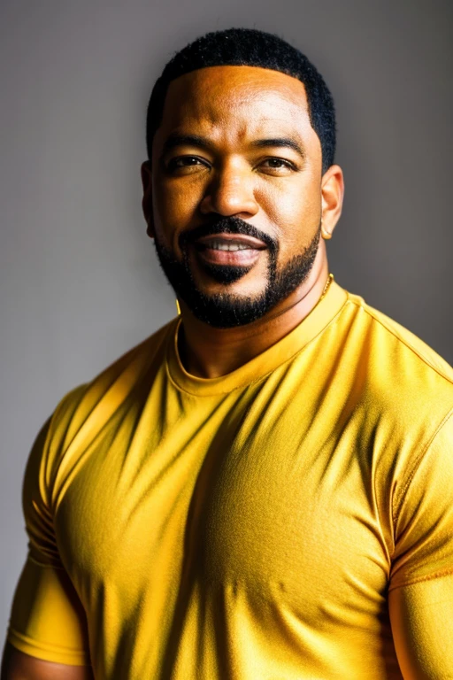 <lora:Laz_Alonso_Lora-10:0.9>, laz alonso, yellow shirt, portrait