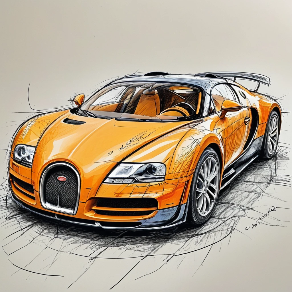 color mdsktch sketch of a bugatti veyron <lora:mdsktch-000015:1>