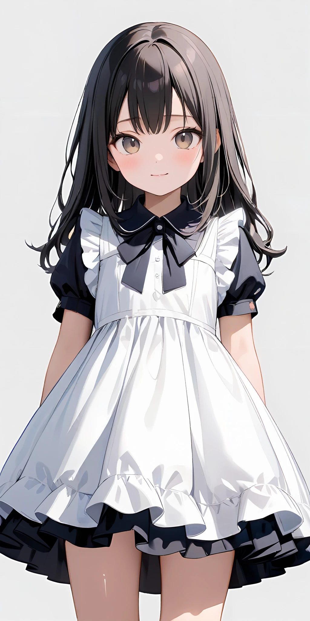 masterpiece,ultra-detailed,best quality,8K,illustration,cute face,clean skin ,shiny hair,girl,simple background,cowboy shot,
<lora:add-detail-xl:1> <lora:jyoji one piece_XL_V1.0:0.6> jyojifuku, dress,frills