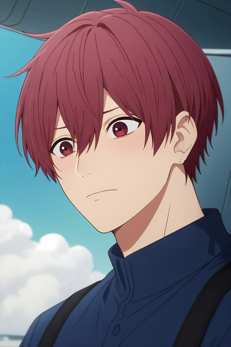 score_9, score_8_up, score_7_up, source_anime, rating_safe, , , , depth of field, 1boy, solo, male focus, <lora:souma_shiki_pony:0.96>, souma_shiki, red hair, red eyes, short hair, hair between eyes, bangs, close-up, plane, dark, w arms, nervous, , <lora:sdxl_lightning_8step_lora:1>