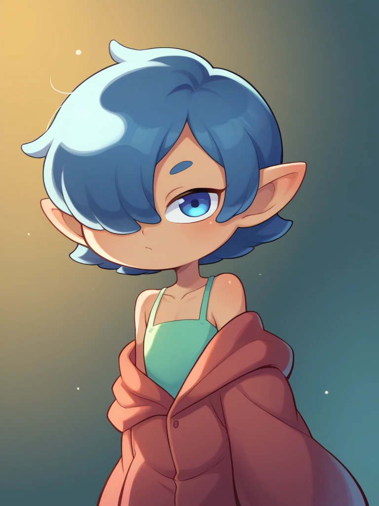 score_9, score_8_up, score_7_up, source_anime, BREAK
1girl, solo, <lora:Miwako:1> <lora:MettisXL:0.8> Mettis, lalafell, blue hair, hair over one eye, blue eyes, pointed ears, shortstack, flat chest,