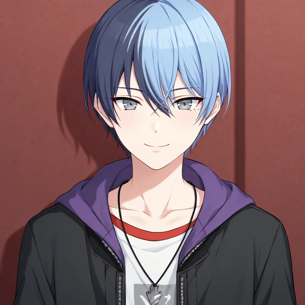 score_9, score_8_up, score_7_up, score_6_up, source_anime,
BREAK, 1boy, male focus, aoyagi_toya, (split-color hair, light blue hair, dark blue hair), (grey eyes:1.3), (perfect face, perfect eyes:1.2), seductive smile, BREAK,
bishounen, pale skin, slim, toned,
BREAK,
(portrait:1.2), indoors, simple background<lora:EMS-32082-EMS:1.500000>, <lora:EMS-22619-EMS:0.800000>, <lora:EMS-371988-EMS:0.800000>