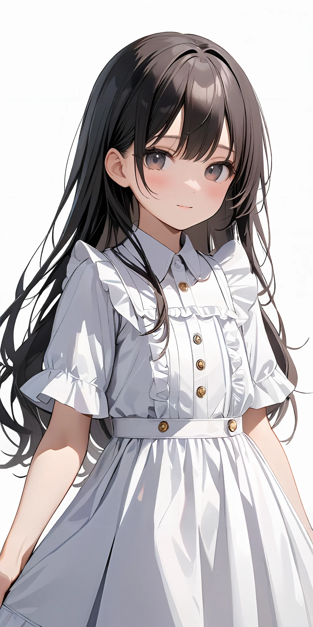 masterpiece,ultra-detailed,best quality,8K,illustration,cute face,clean skin ,shiny hair,girl,simple background,cowboy shot,
<lora:add-detail-xl:1> <lora:jyoji one piece_XL_V1.0:0.6> jyojifuku, dress,frills
