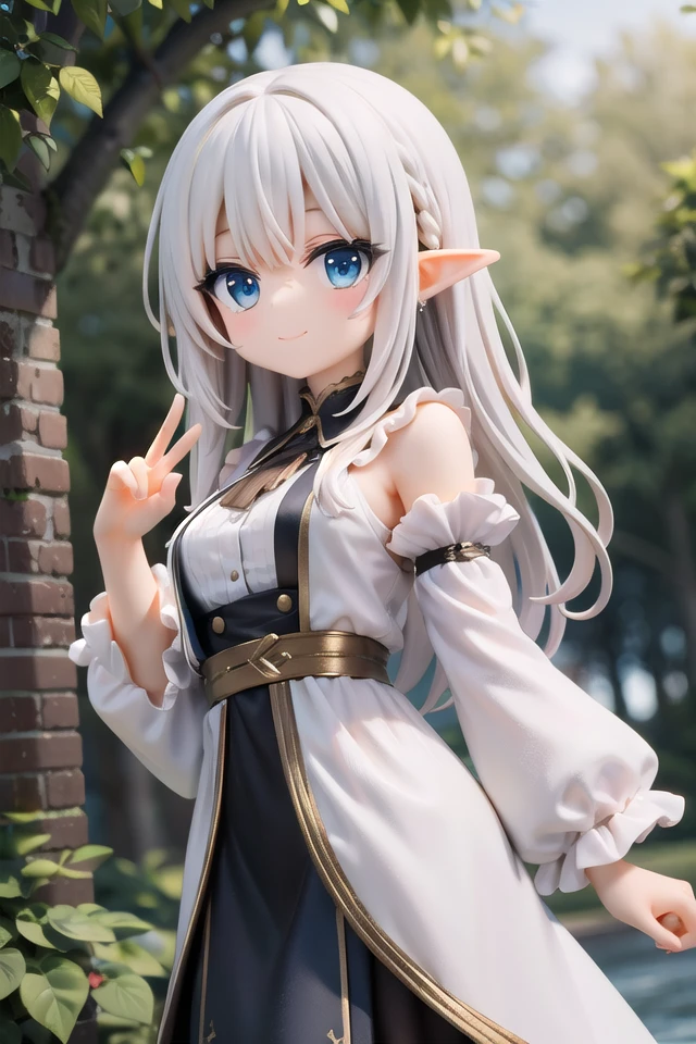 insanely detailed, absurdres, ultra-highres, ultra-detailed, best quality,
1girl, solo, nice hands, perfect hands
BREAK
elf girl, (wearing sorcerer outfit:1.2), (nsfw:-1.5), (navel:-1)
BREAK
happy smile, laugh, closed mouth
BREAK
from below,
standing, cowboy shot, looking at viewer
BREAK
slender, kawaii, perfect symmetrical face, ultra cute girl, ultra cute face, ultra detailed eyes, ultra detailed hair, ultra cute, ultra beautiful
BREAK
fantasy world, in forest, river, depth of field, ultra detailed background
BREAK
medium breasts,
BREAK
silver hair, long hair, elf ear, blue eyes