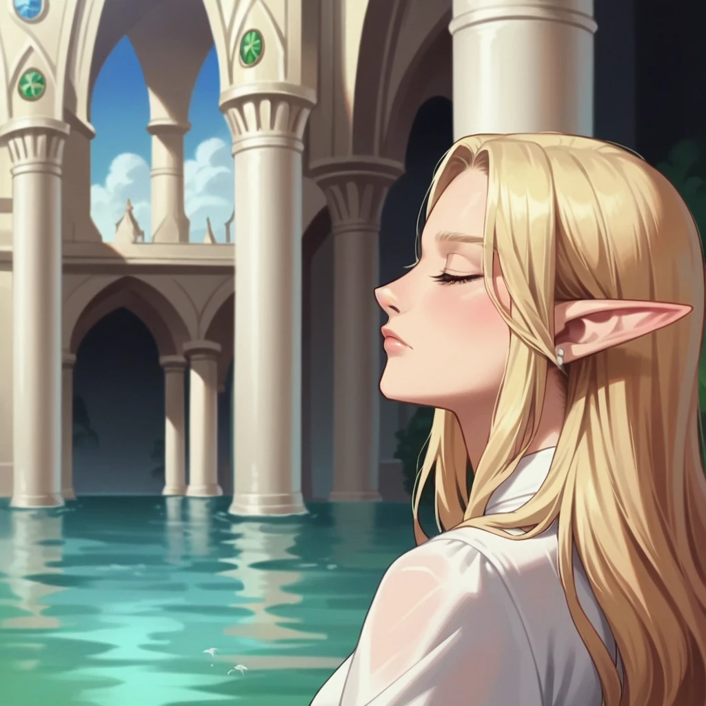 score_9, score_8_up, score_7_up, score_6_up,source_anime, anime 2d, anime screencap, side profile a beautiful blonde elf with her hair blowing in the wind, ethereal, palace and water in the background, juxleblanc,  <lora:juleblanc_ponyxl_aut_xl_1_wicap_merger_41_81_03_07-juxleblanc:1>