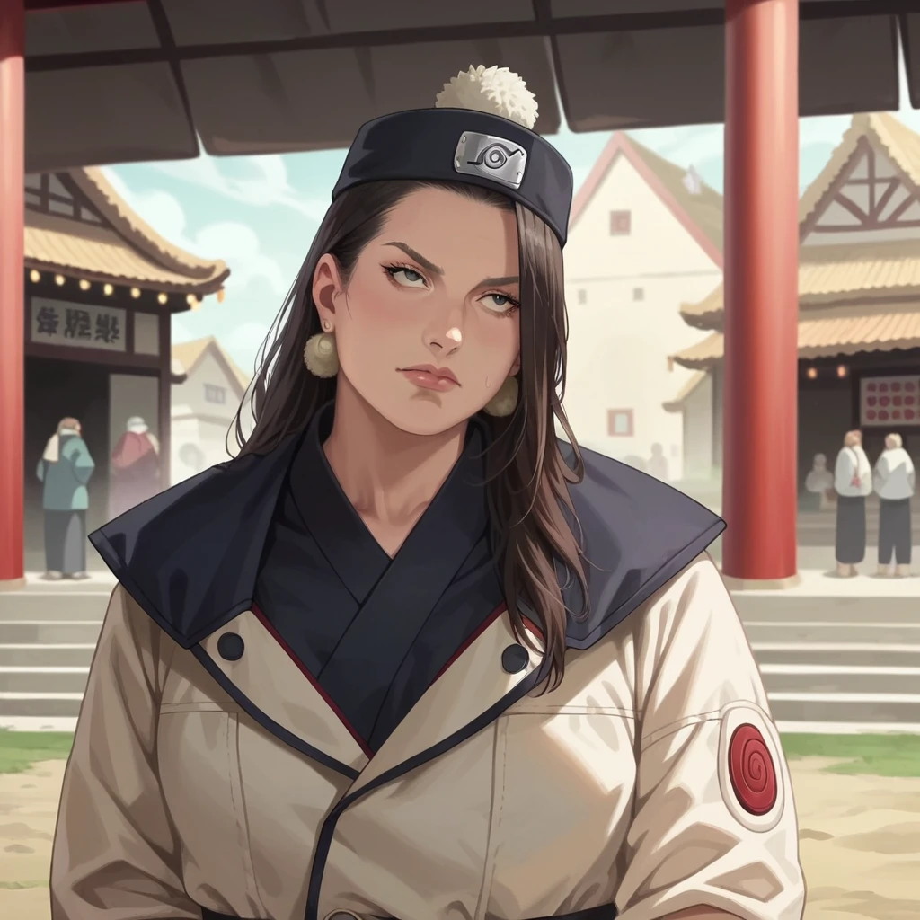 score_9, score_8_up, score_7_up, score_6_up,source_anime, anime 2d, anime screencap, a hokage woman from the fire village in naruto,hokage hat, fighter, juxleblanc,  <lora:juleblanc_ponyxl_aut_xl_1_wicap_merger_41_81_03_07-juxleblanc:1>