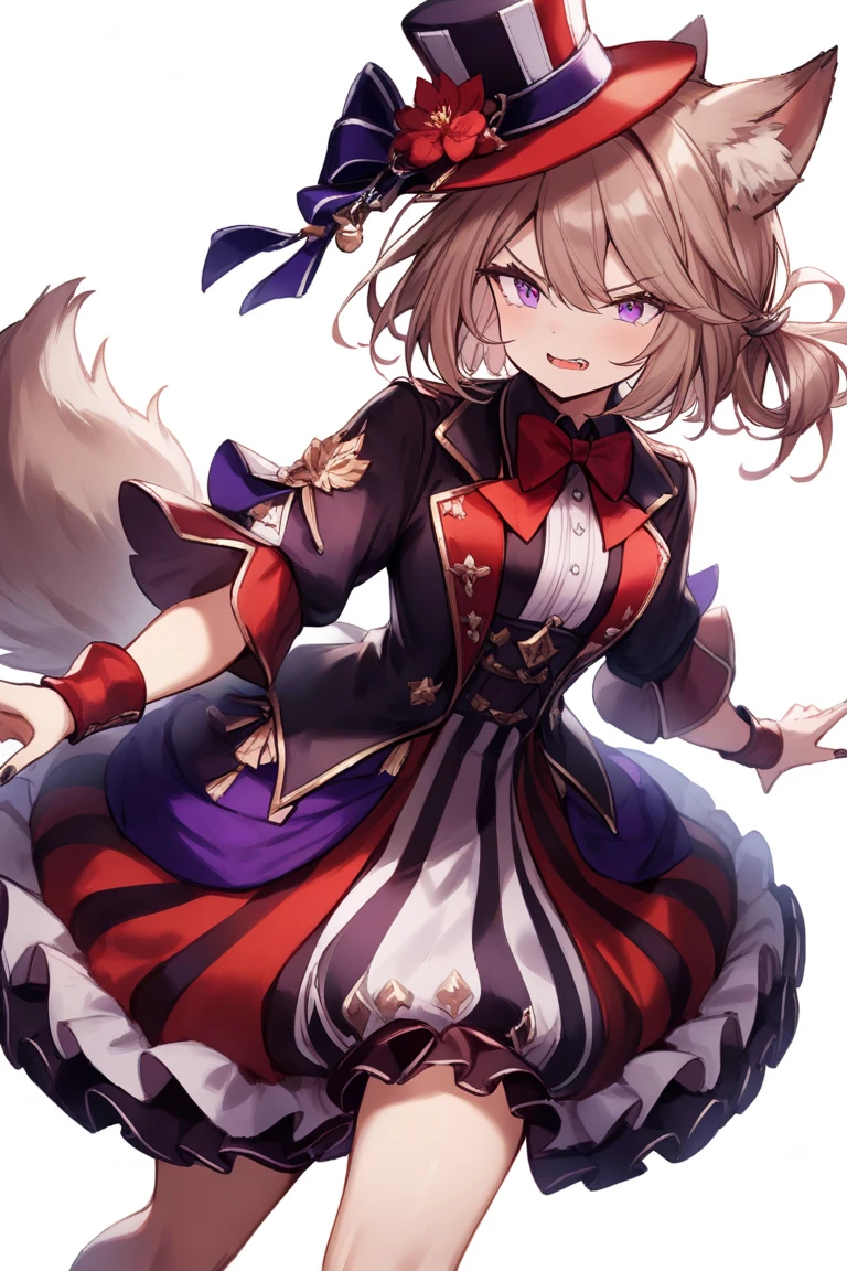 <lora:liberte:0.7>,liberte,1girl,solo,white background,simple background,wolf ears,hat,, masterpiece, best quality, very aesthetic, absurdres