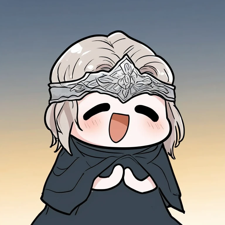 masterpiece,best quality,highly detailed,score_9,score_8_up,score_7_up,score_6_up,source anime,
BREAK
<lora:LovelySmilePony1.0:1>,own hands together,smile,open mouth,blush,
fire keeper, dark souls iii,
gradient background,