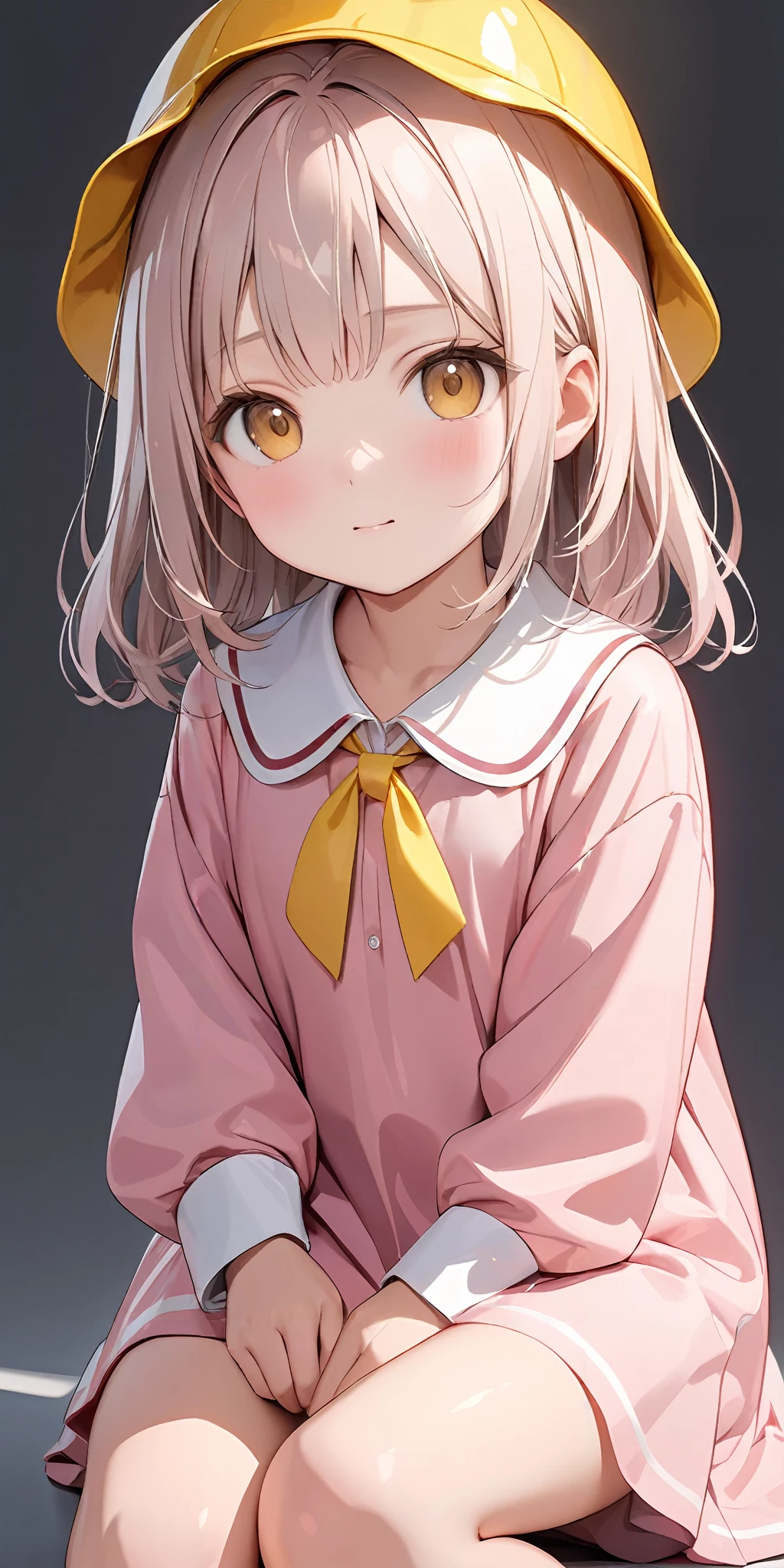 masterpiece,ultra-detailed,best quality,8K,illustration,cute face,clean skin ,shiny hair,girl,simple background
<lora:add-detail-xl:1> <lora:youchien_XL_V1.0:1> jyojifuku, pink dress, yellow school hat,socks,shoes