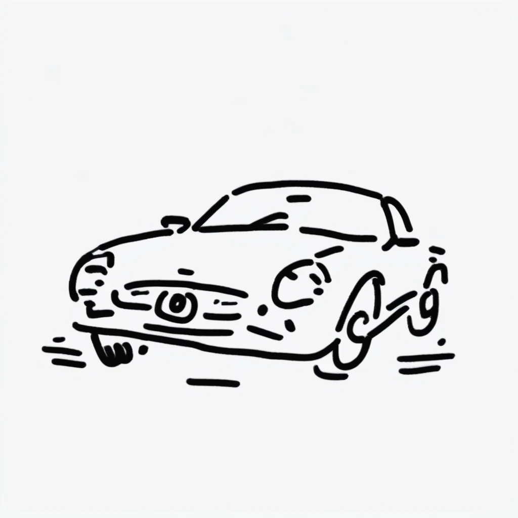 doodle line art, hand-drawn, motor vehicle, monochrome, ground vehicle, greyscale, vehicle focus, no humans, car, white background, simple background, ((masterpiece)), ((best quality)), 8k, <lora:DOODLE_XL-000005:1>