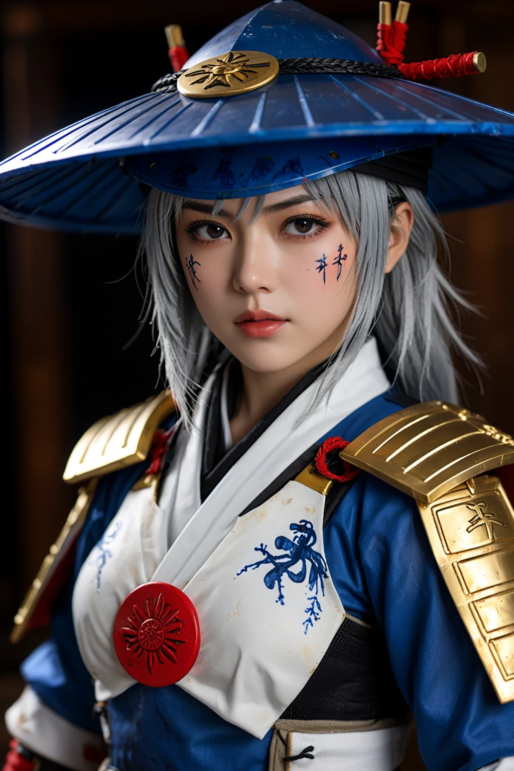 1girl raiden shogun realistic style, cosplay