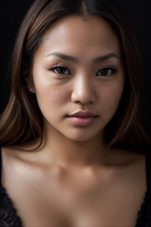 DEN_aiuchi_rika,
((headshot:1.1) portrait on a plain black background, (headshot:1.2), face focus, intricate (beautiful eyes:1.2), (wide open eyes:1.1), Big eyes, clean photo, circle lighting, high contrast:1.2),
bokeh, f1.4, 40mm, photorealistic, raw, 8k, textured skin, skin pores, intricate details <lora:epi_noiseoffset2:1>, epiCRealism