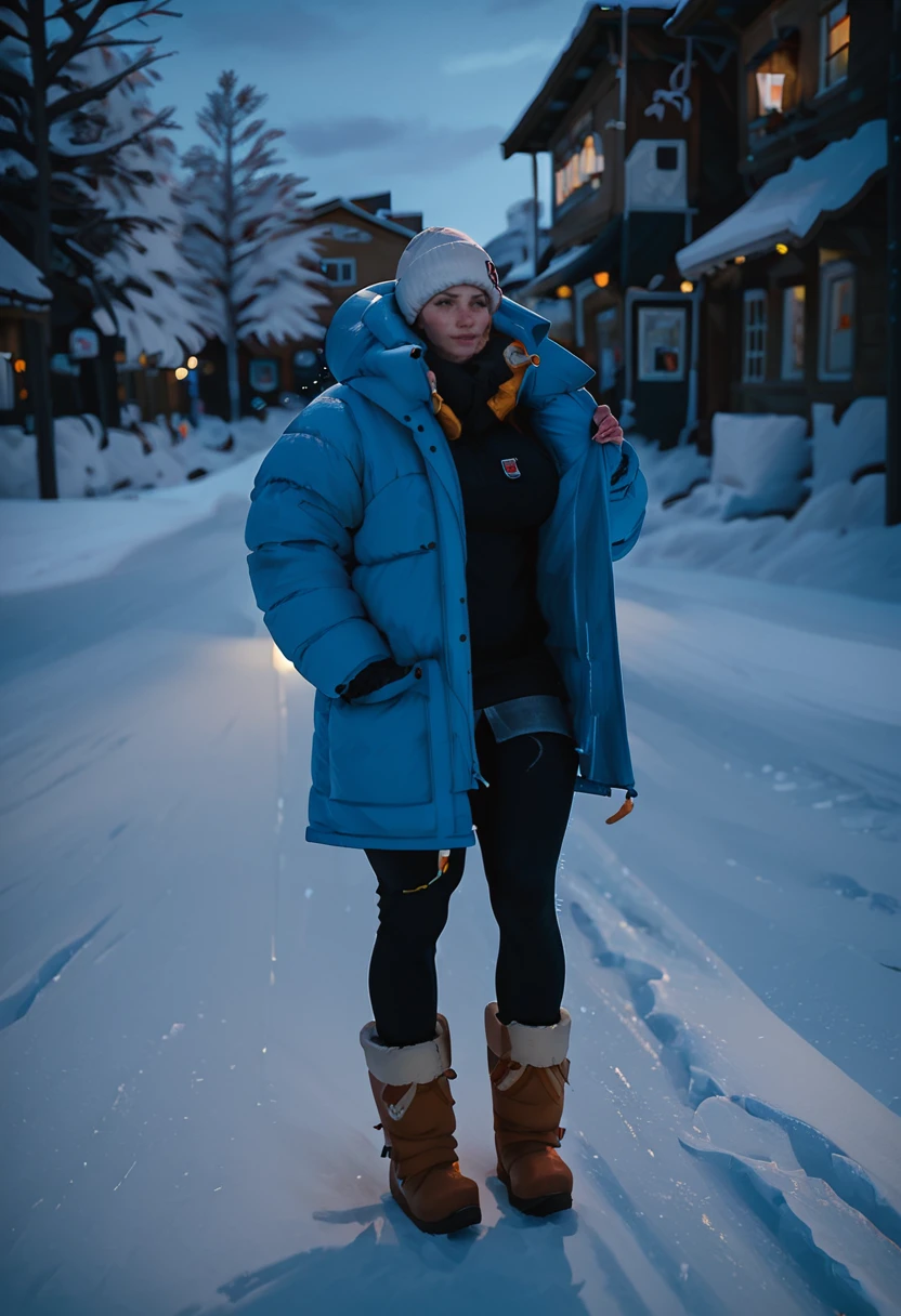 score_9, score_8_up, score_8_up, 1girl, outdoors in antarctica, a girl posing in the snow, wearing black puffy down jacket, snow pants, snow boots, bundled up in winter clothing, looking at camera, covered in snow and ice, open coat, thick thighs, large breasts, pure white snow, godrays, steel walls, negative_hand, shivering, shaking, trembling <lora:Expressive_H:0.45> <lora:Granblue_Fantasy_Style_XLv4:0.20> <lora:Fjallraven_Expedition_-_Pony:1> <lora:Anime Summer Night Style SDXL_LoRA_Pony Diffusion V6 XL:0.65>