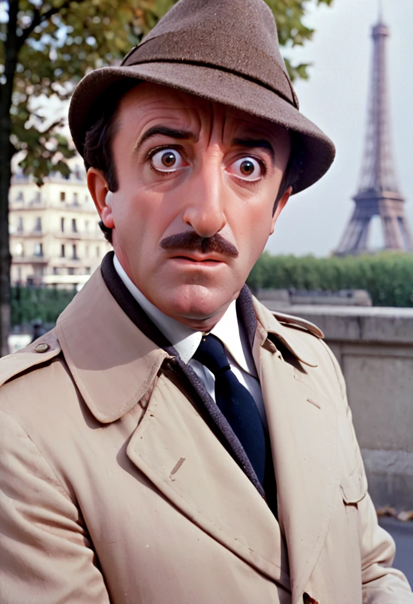 Inspector Clouseau in Paris, 1960s, masterpiece <lora:Clouseau-v1:1>