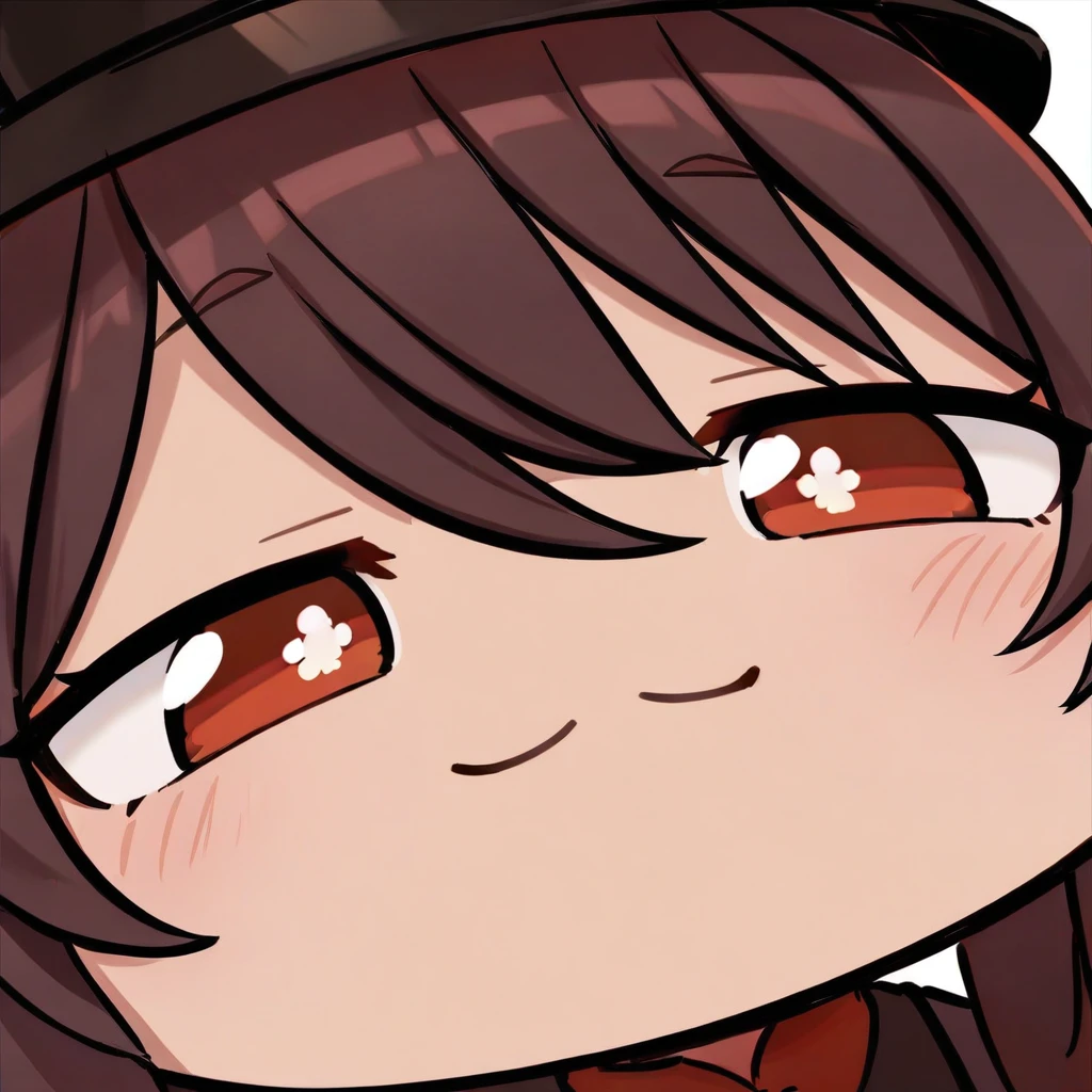 close-up, chibi, smug, (masterpiece),(best quality),1girl, hu tao,