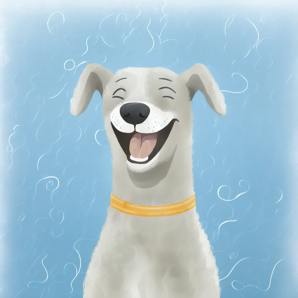 a happy dog